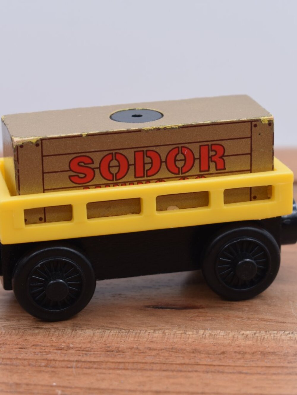 Sodor Cargo Co.Cargo Thomas Train Wooden Blue Cargo Car & Magnetic Vintage 2003 - Picture 5 of 7